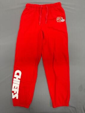 NFL Team Apparel Kansas City Chiefs Youth Joggers Red Sweatpants XXL 18